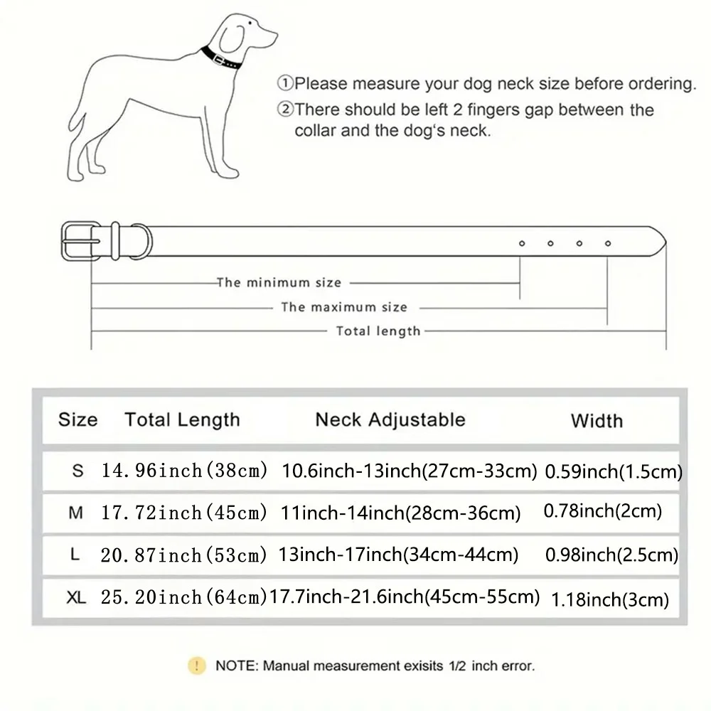 Op maat gemaakte halsband met naam gegraveerde identiteit Anti-verlies massief pu-leer voor alle soorten puppy's en kittens Huisdierbenodigdheden