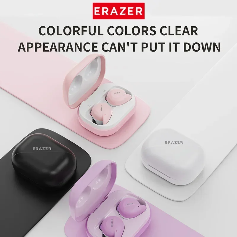 ERAZER XT91 Earphones Bluetooth TWS Headphones Wireless Mini Lenovo Earbuds with Mic Color Transparent Headsets Portable muisc