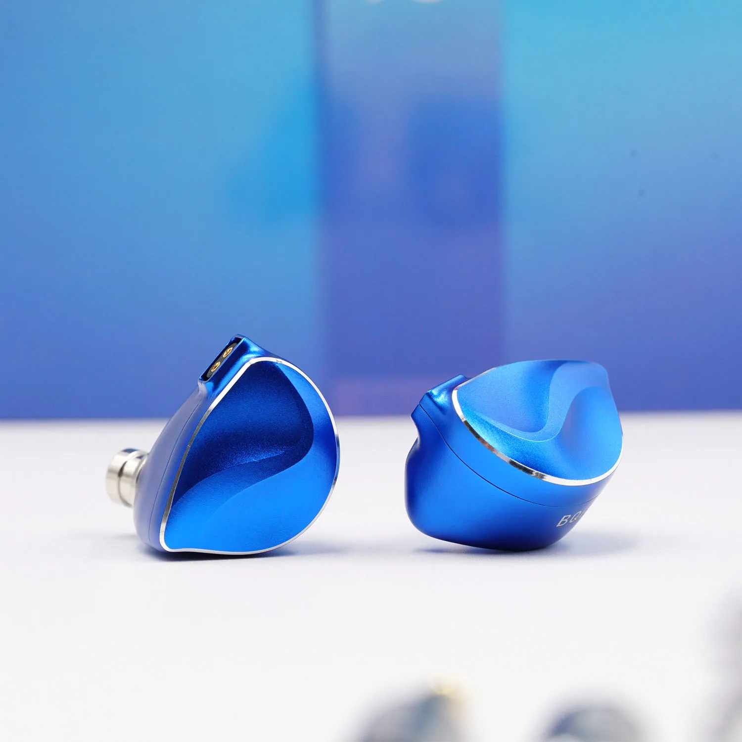 Imagem -04 - Bqeyz-ultra in Ear Monitor Driver Dinâmico Híbrido Pzt Condução Óssea Hifi Iem para Audiophile Blue Wired Headphone Inverno