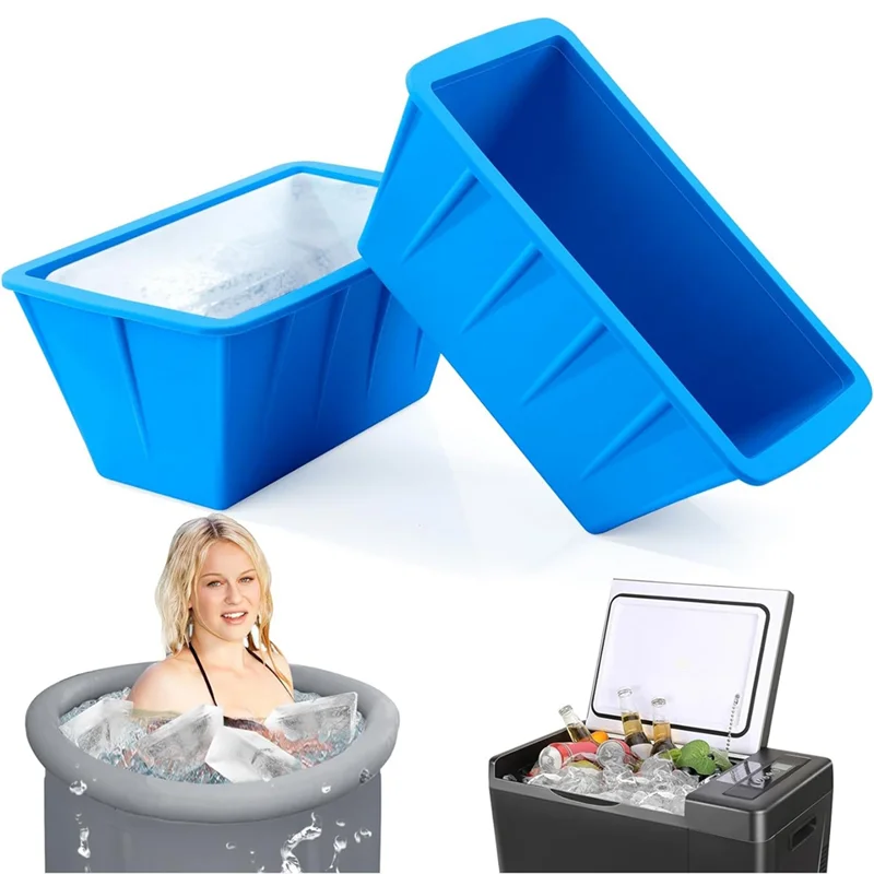 

Reliable Ice Block Mold Ice Bath Freezer Mold For Cold Plunge Tubs Extra Large Reusable Silicone Mold Drink Coolers