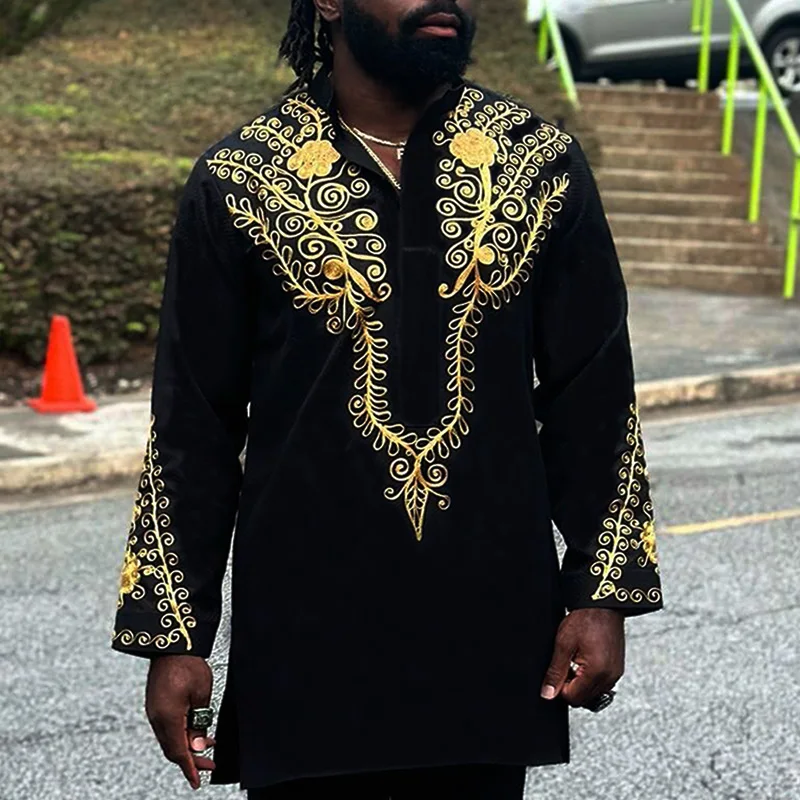 2 pieces african traditional dresses clothes for men tracksuit fashion kaftan outfits dashiki set robe africa clothing 2024