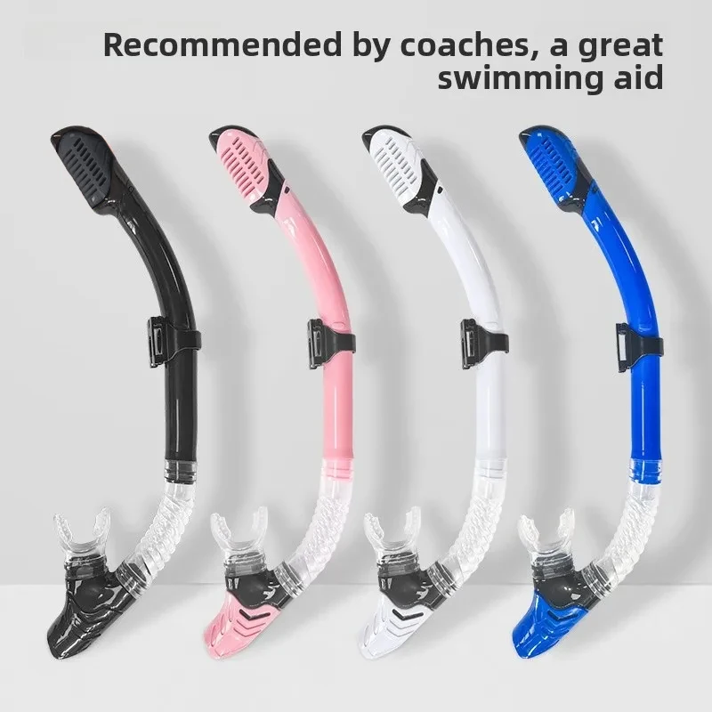 Treinamento de natação snorkel confortável silicone único tubo snorkel equipamento de mergulho natação viagem unisex para adultos