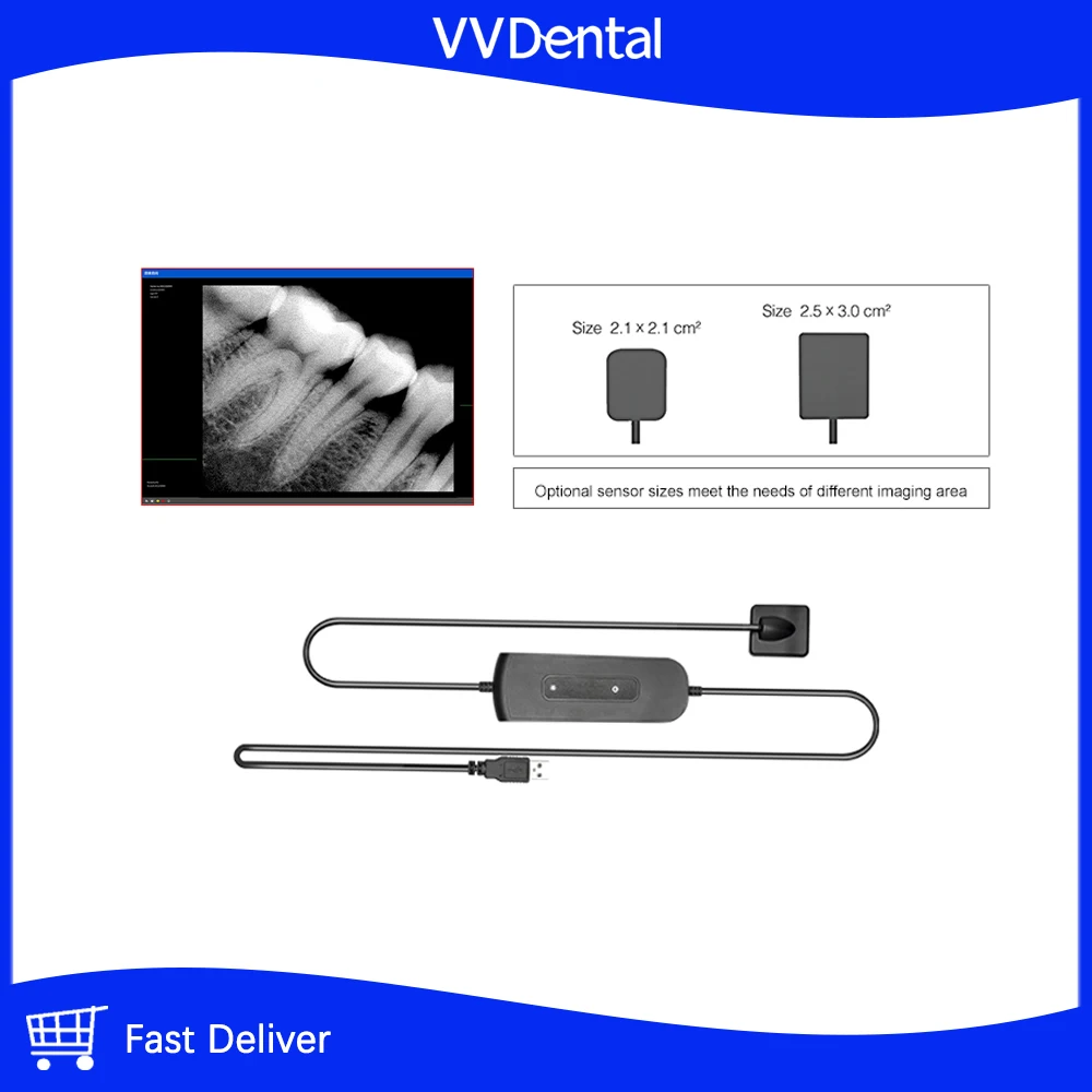 

VVDental Dental Radiovisograph Портативный рентгеновский цифровой датчик Система внутриротовой визуализации HD Image Стоматологическое оборудование Стоматологический инструмент