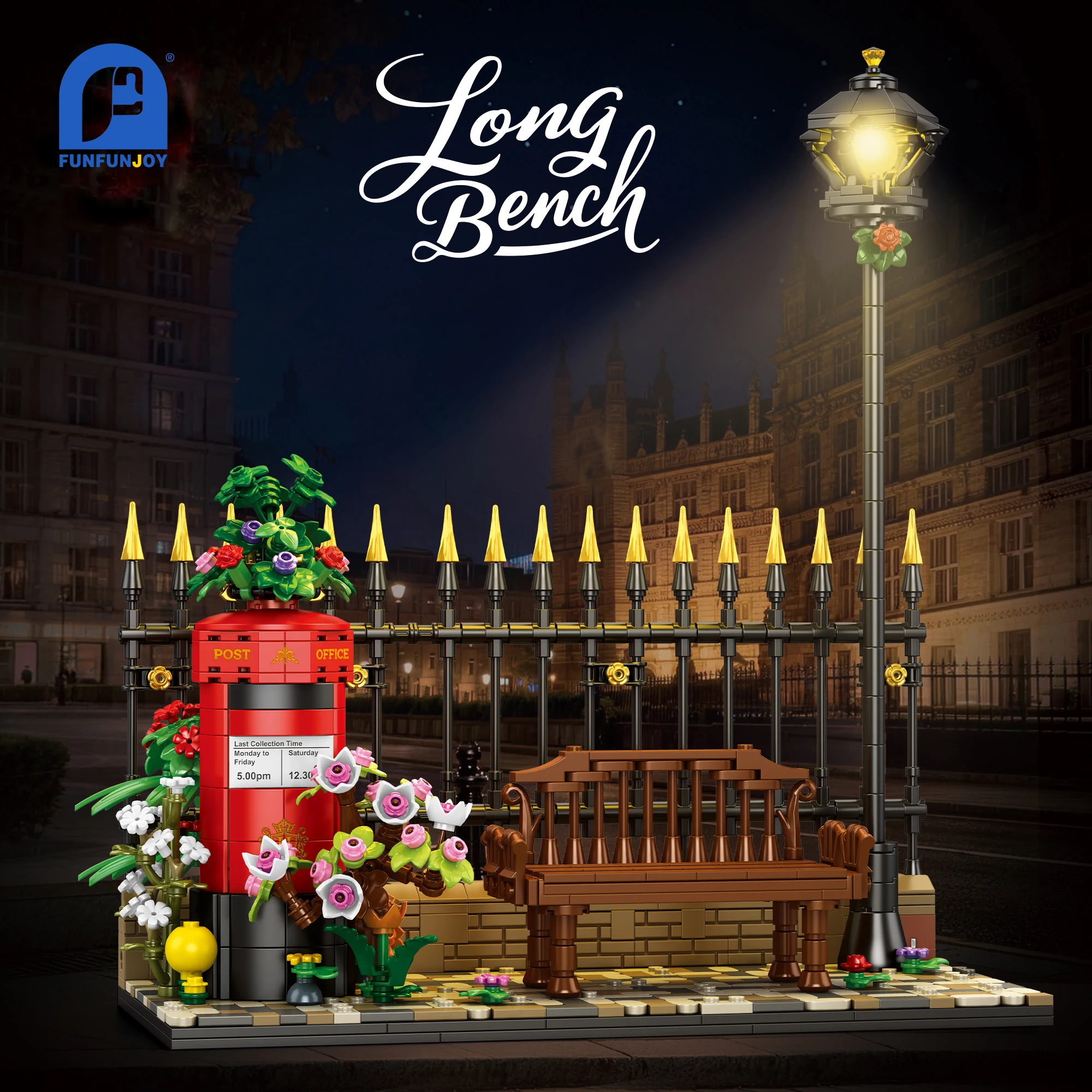 

Moc 1057pcs British Mailbox LED Light Night Self-Luminous Living Room Decoration, Ideal Gift, Home Decor, Night Lamp