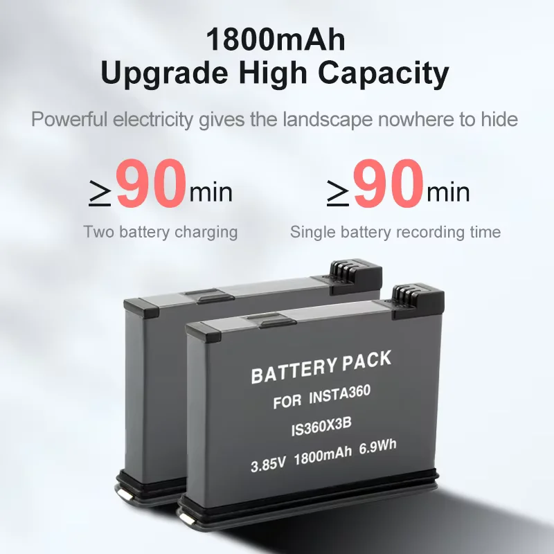 بطارية ليثيوم أيون قابلة لإعادة الشحن لـ Insta360 ONE X3 ، IS360X3B ، كاميرا الحركة الرياضية