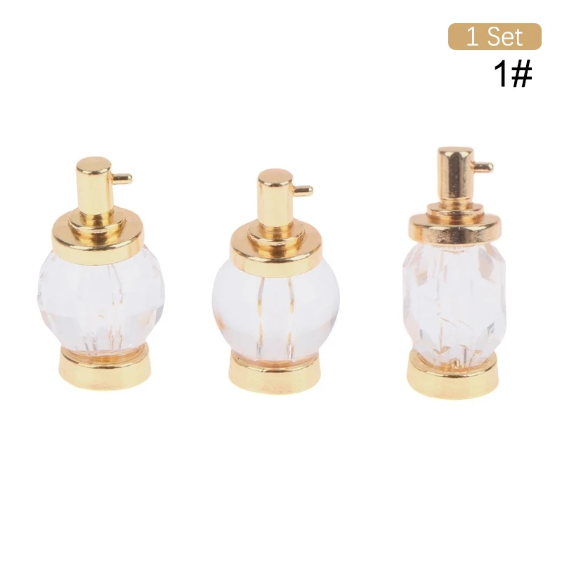 3 pçs 1:12 casa de bonecas em miniatura perfume modelo quarto banho decoração brinquedo cena boneca casa decoração acessórios