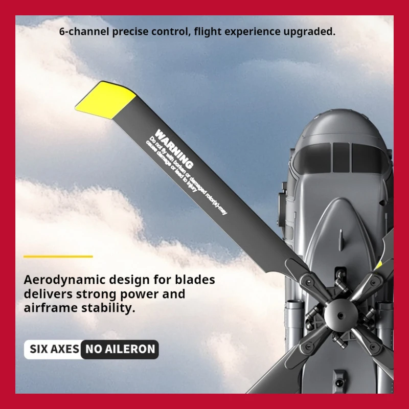 Hélicoptère télécommandé à Six canaux U9901, positionnement du flux optique, modèle de cascade, jouet de Simulation pour enfants, cadeau de Festival