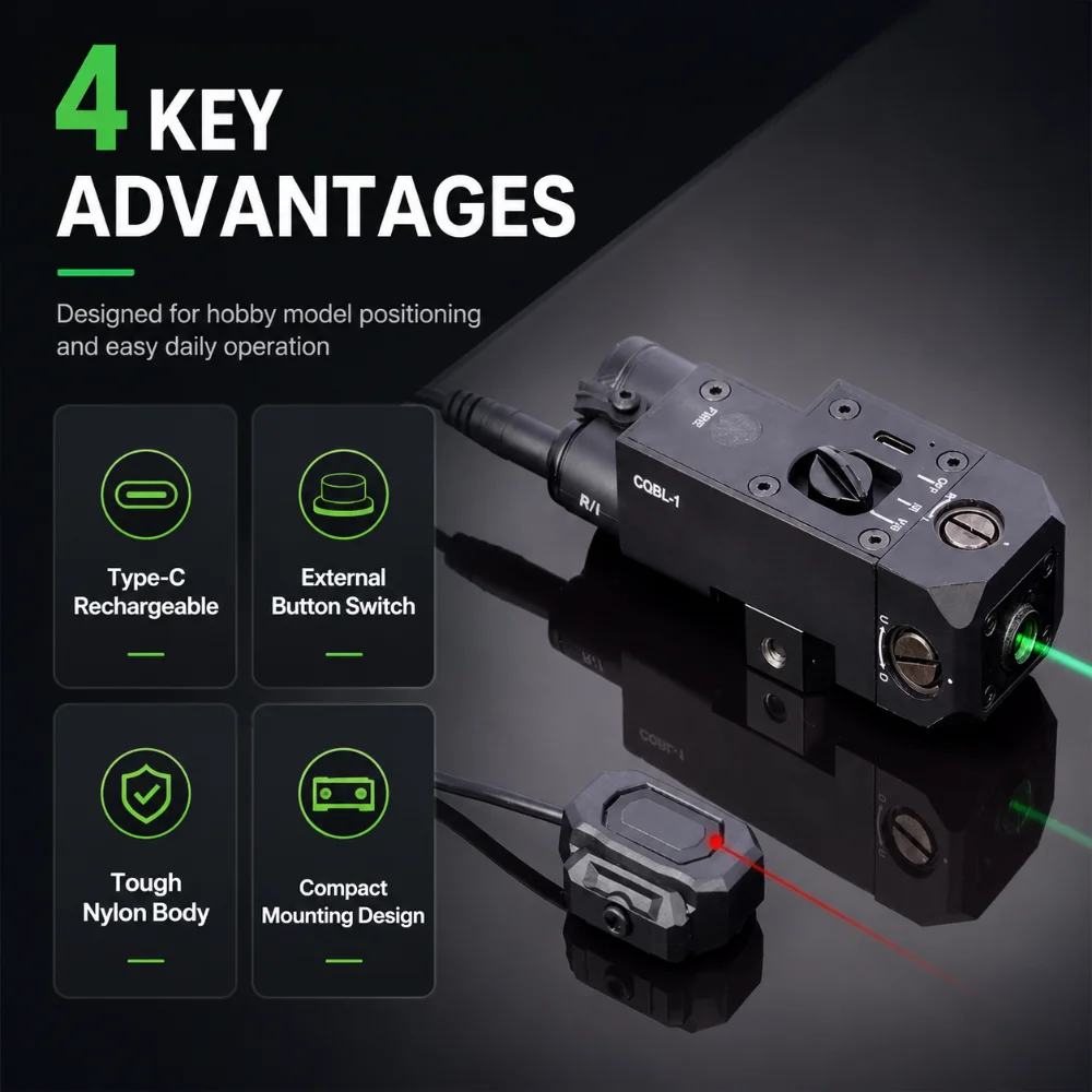 Compact CQBL-1 Hobby Model Alignment Device Type-C Direct Charge With Separate Remote Control Switch Fitting