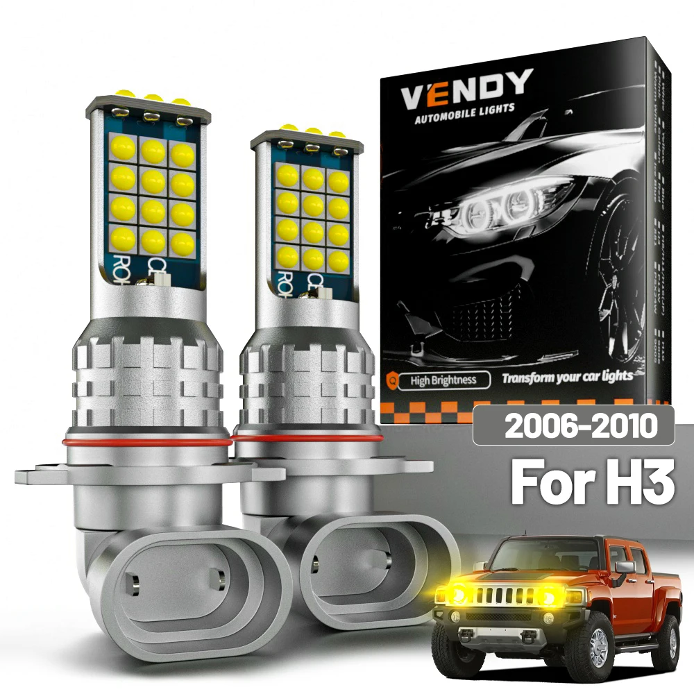2 Stück LED-Nebelscheinwerfer für Hummer H3 2006–2010 2007 2008 2009 Canbus-Zubehör