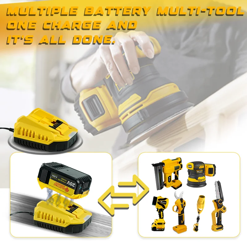 شاحن بطارية استبدال شاحن بطارية ليثيوم الملحقات ل ديوالت 20 فولت بطارية دبوس DCB206 DCB205 DCB204 DCB203 DCB120 #3