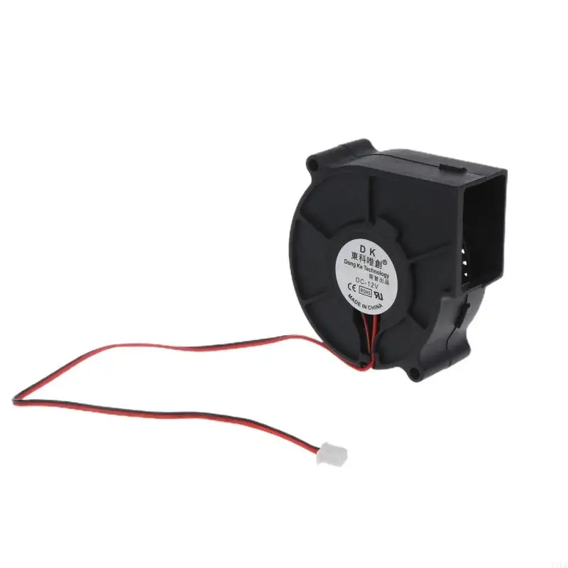 

T3LB BBQ Fan PWM Blower 75x75x30mm 12V 0.36A Powered Fan with 27cm Cable for 3D Printer BBQ