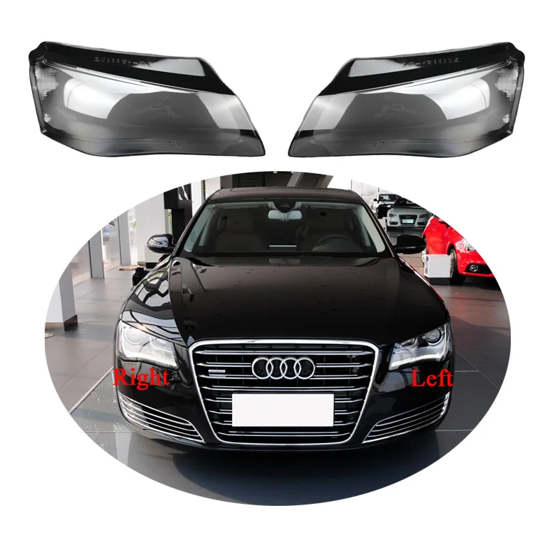 

Use For Audi A8 2011 2012 2013 Front Headlight Shade Transparent Lampshade Headlamp Lens Cover Glass Lamp Shell