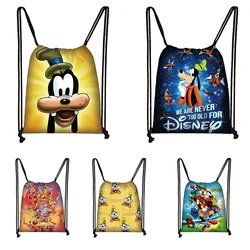 A Goofy Movie Drawstring Boy Girl Fasion Bags Women Large Capacity Shopping Bag Teenager Casual Backpack Portable Travel Bags