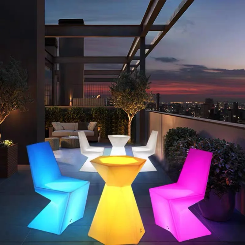 ขายส่ง Cool High Bar Table Night Club Party เช่า Illuminated Led เรืองแสงค็อกเทลตารางเฟอร์นิเจอร์บาร์