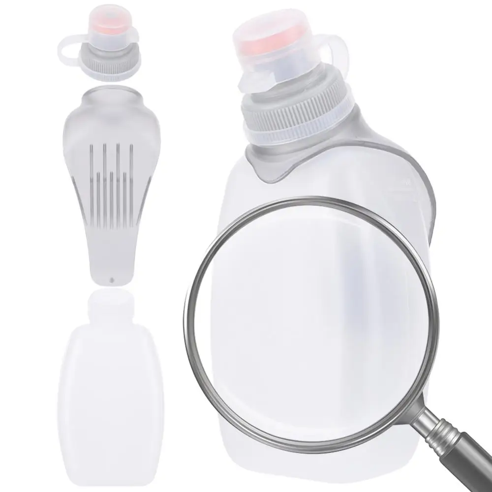 

Бутылка для воды 250 мл с клипсой и пылезащитной крышкой, поилка на пояс для кемпинга, велоспорта, марафона (2-5 шт.)