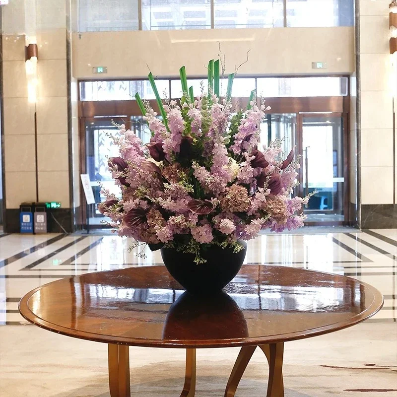 YY- simulated flower ornament large hall atrium round table top front desk villa mall decoration fake flower