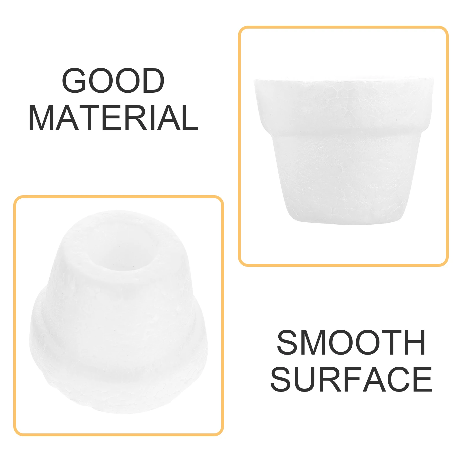 

10pcs Foam Flower Pots Diy Graffiti Planters Hand Painted White Pots For Kids Art Craft Activity Set Kindergarten Teaching Aids