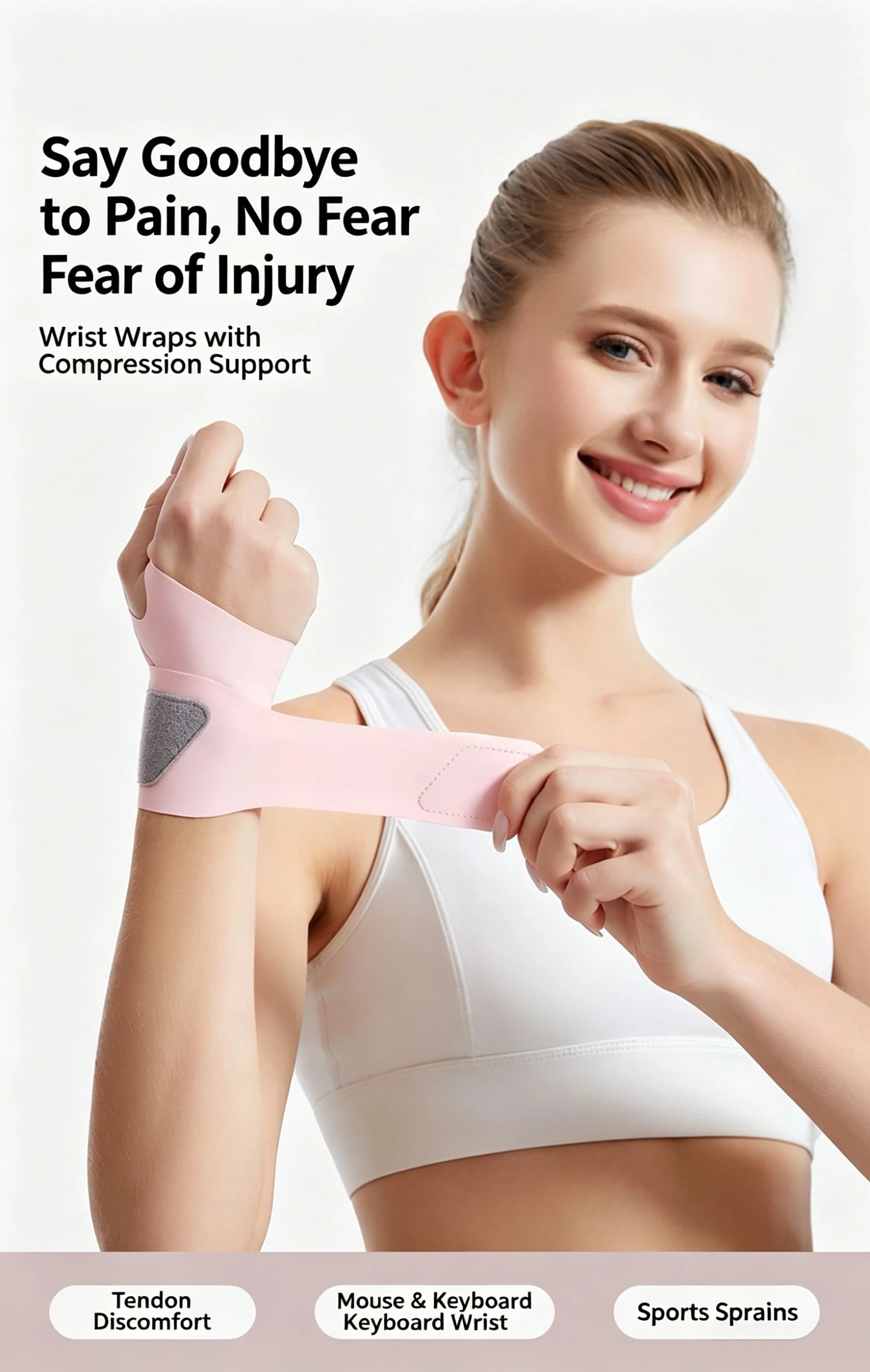 Wrist Protection Strap for Strain, Sprain, Wrist Protection, Tendon Sheath, Mouse Hand, Badminton Hand, Joint Fixation Armor