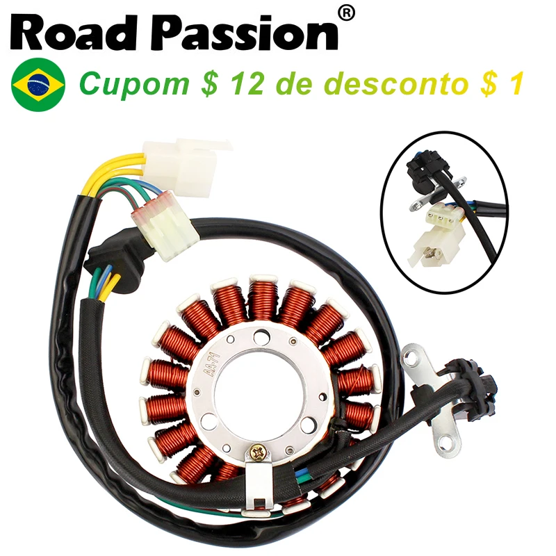 Bobina do estator do gerador da motocicleta da paixão da estrada para Honda XR250 XR 250 Tornado
