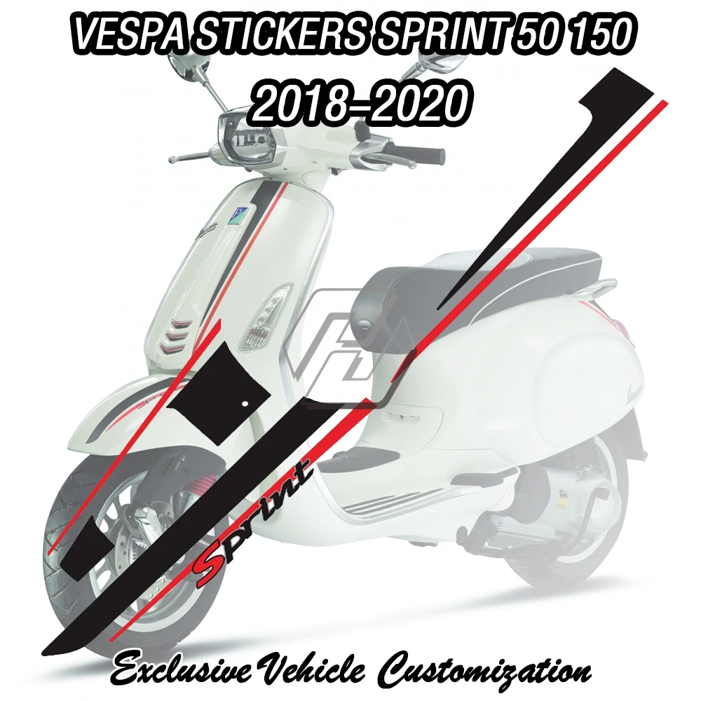 

For 2018-2020 Vespa Sprint 50 150 Motorcycle Front Stickers Set
