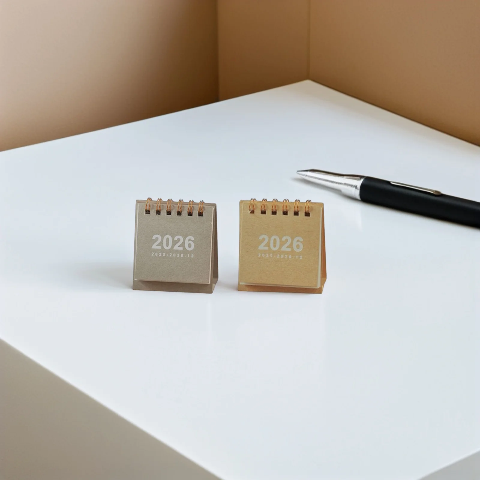 

6Pcs Mini Standing Desk Calendar 2025-2026 Colorful Monthly Planner Habit Tracker Office Bedroom Calendar Desktop Mini Desk