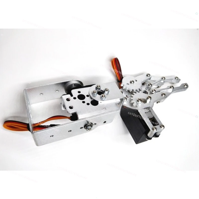 Two 2 Degrees of Freedom Robotic Arm Robot Gripper Robotic Arm Metal Claw Huisheng MG995 Steering Gear Bracket