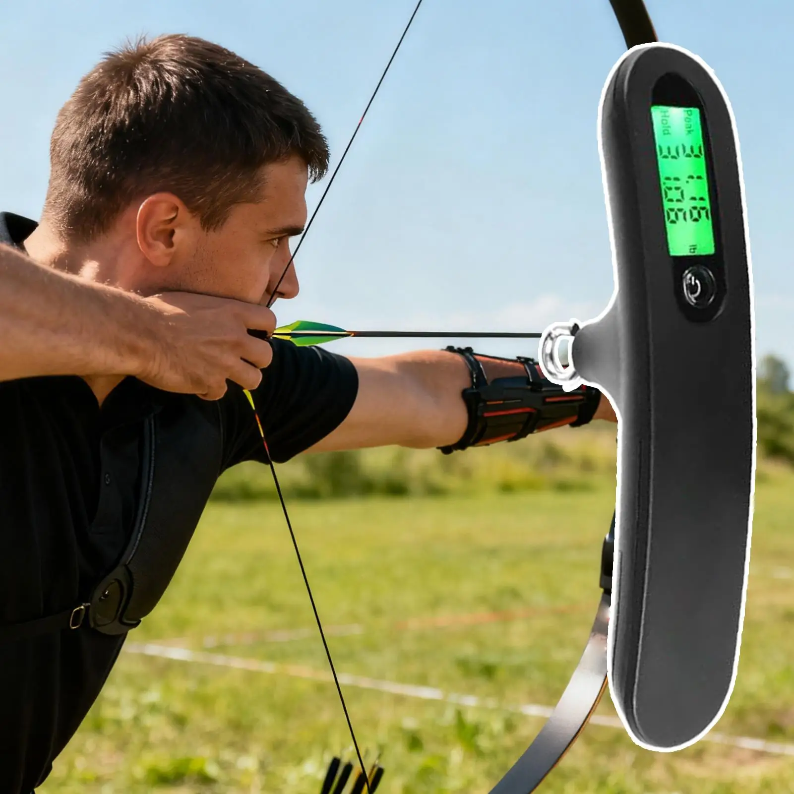 رسم مقياس الوزن رطل/ز شاشة LED قياس 110 رطل القوس مقياس الوزن لمجمع الصيد مجوهرات السفر الأمتعة عملة المنزل #2