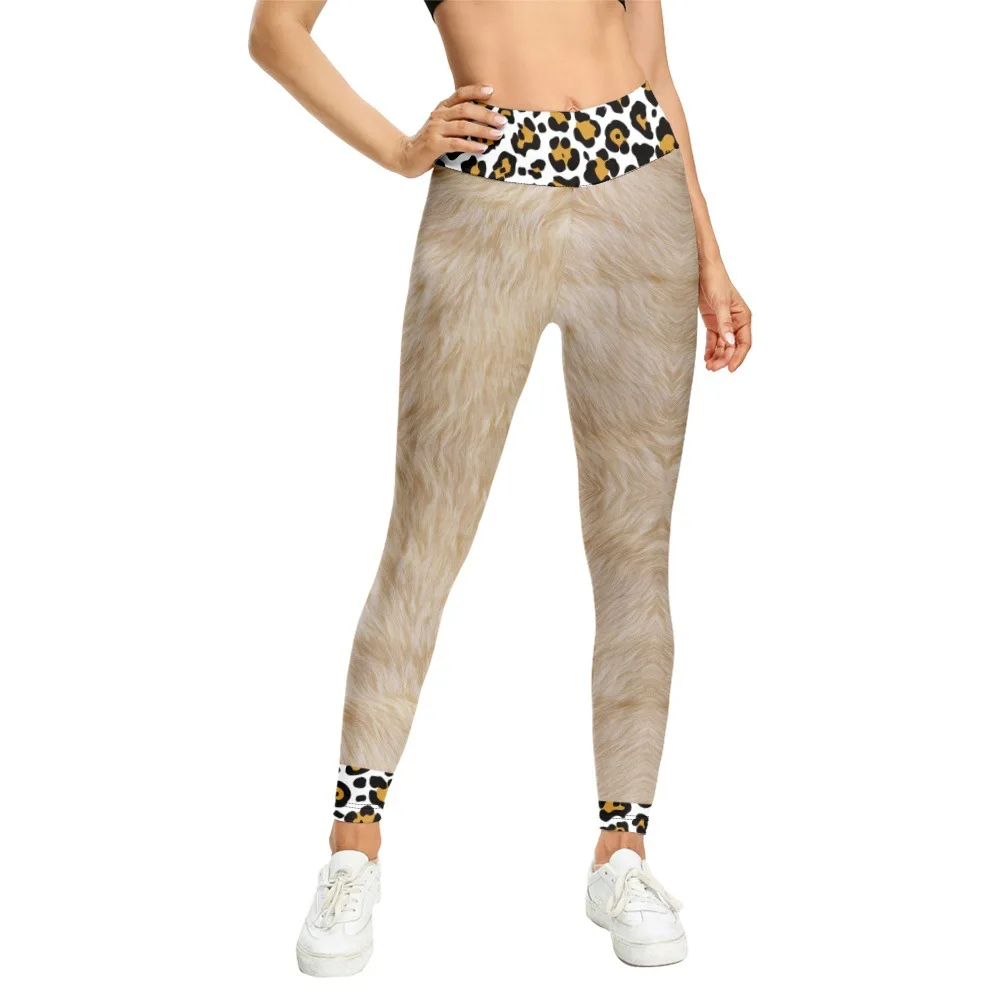 

Leopard Animal Texture Leggings Women High Waist 3D Print Gym Clothing Yoga Pant Leggins Femme Workout Leggings Sexy Legins