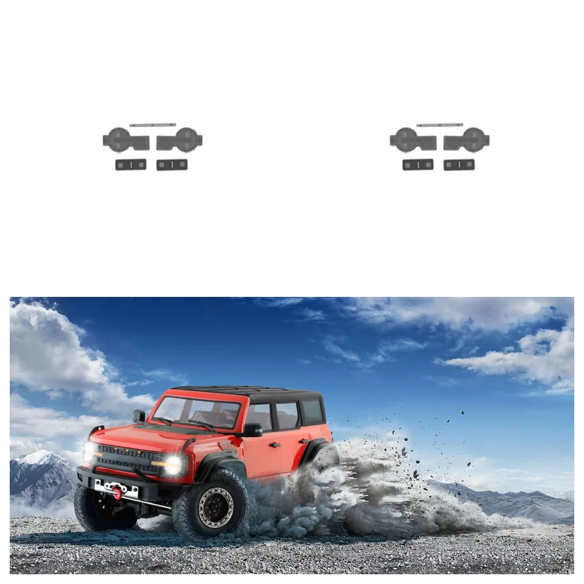 RGT Spare Parts R86765 Light set for EX86130  RESCUER 1/10 Realistic Crawler 4WD Off-road Vehicle Model Car