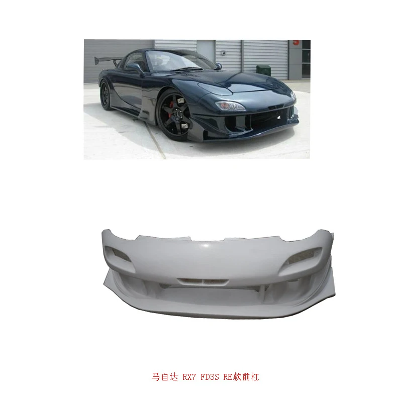 

Suitable for Mazda RX7 FD3S 1992-2002, RE-GT Style Half Carbon Fiber Front Bumper Replacement