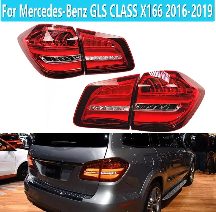 

car bumper GLS tail light for Mercedes Benz X166 taillight 2016~2019 Taillamp GLS320 GL350 GL500 GLS350 GLS400 GL400