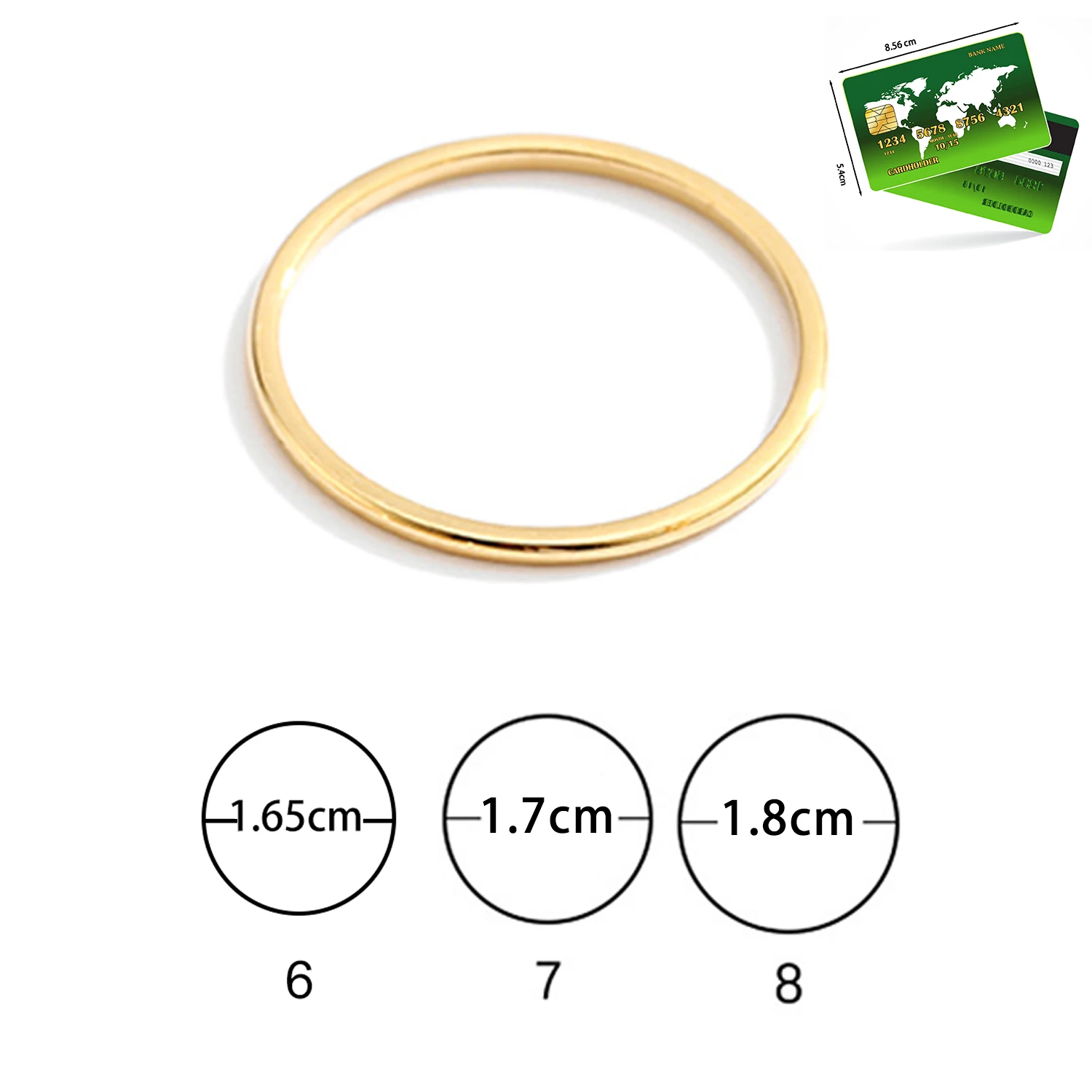 0.5MM Thin Titanium Steel Couple Ring Simple Fashion Gold Color Finger Ring For Women Men Anti-Tarnish Minimalist Knuckle Rings