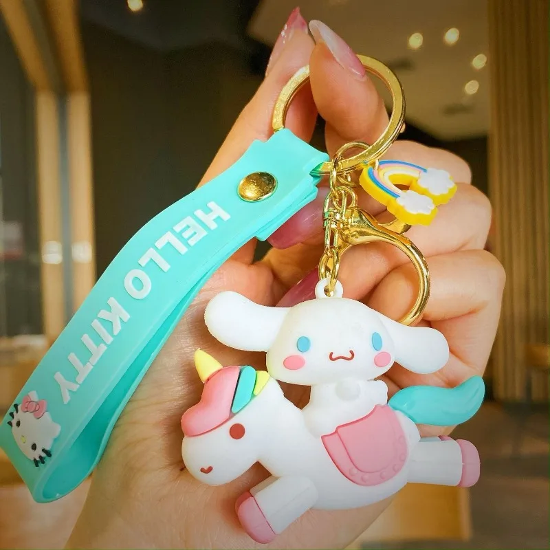 Sanrio единорог мультяшный брелок милый Hello KT кукла-кошка школьный портфель кулон брелок Мелодия автомобильный брелок аксессуары кулон