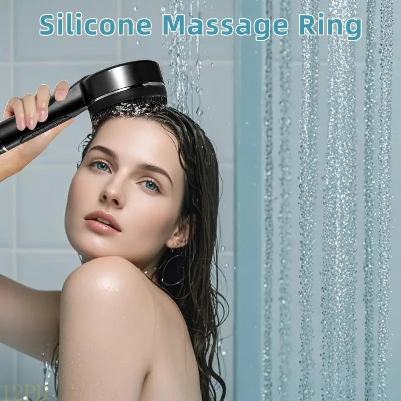 

12PD душевая насадка высокого давления, водосберегающая насадка для душа с 4 функциями, массажный душ под давлением, быстрая