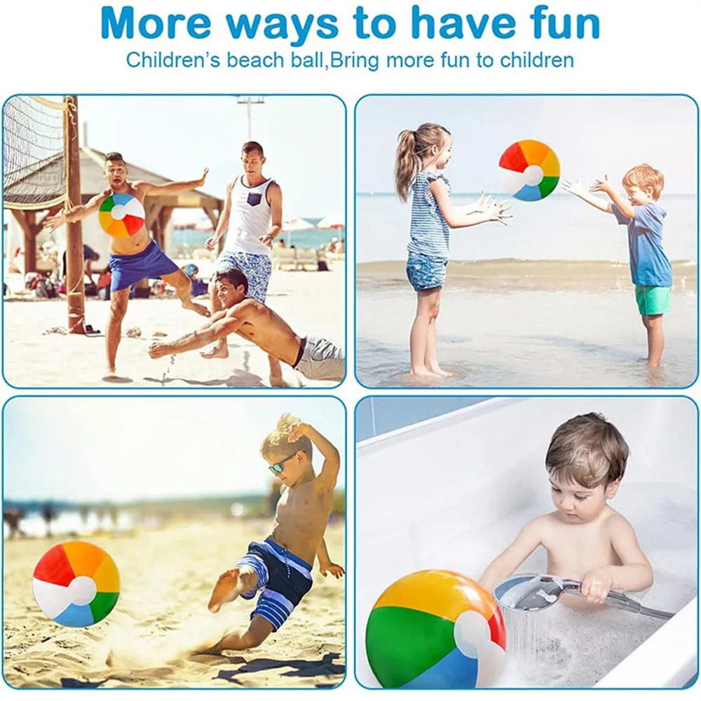 Aufblasbarer Wasserball, 6 Farben, PVC-Wasserspielzeug für Pool, See, Party, Sommerspaß, zwei Größen, manuelle Pumpe
