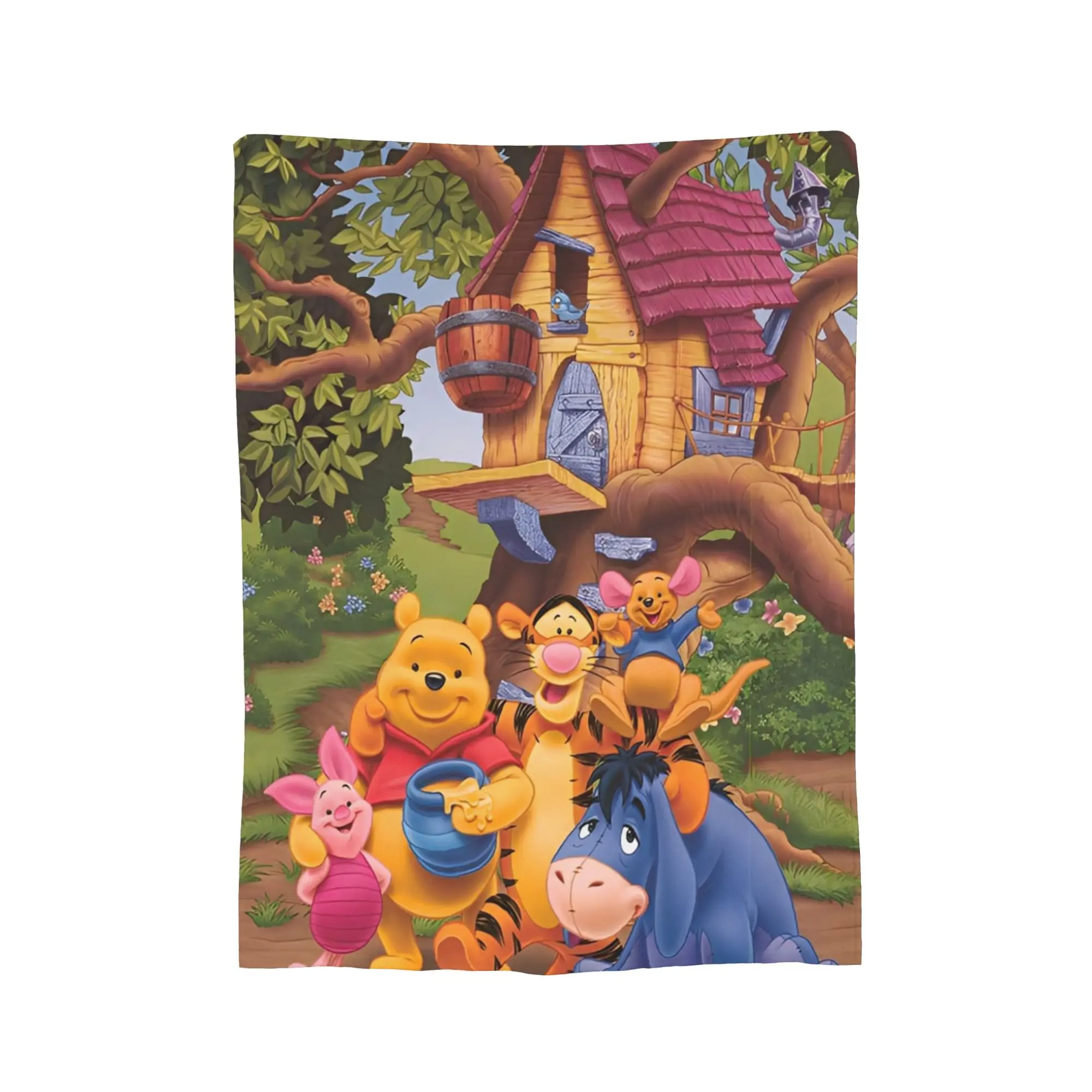 ويني ذا بوه الكرتون رمي بطانية للأريكة لينة غامض بطانية قطيفة 50x60 بوصة أحجام متعددة المفرش لجميع المواسم #2