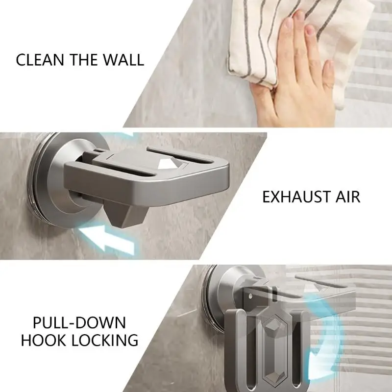 

63HA Wall Mounted Slippers Hanger Drain Hook Suction Cup Bathroom Slipper Rack