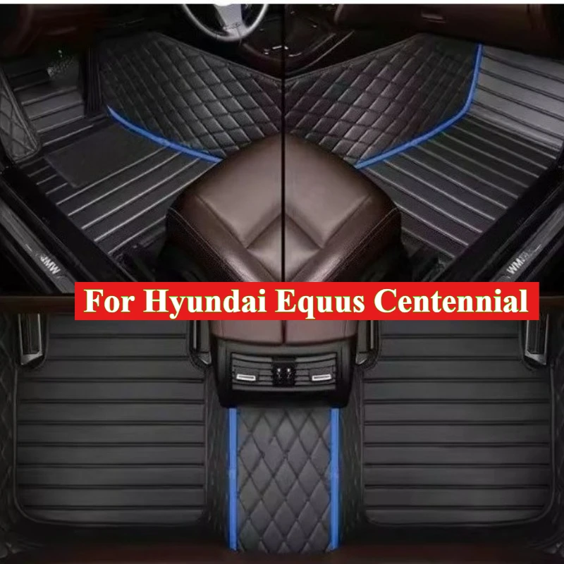 Custom Car Floor Mats For Hyundai Equus Centennial 2009-2017-2025 Weather Anti-Slip Interior Accessories Carpet Rugs Trunk Foot