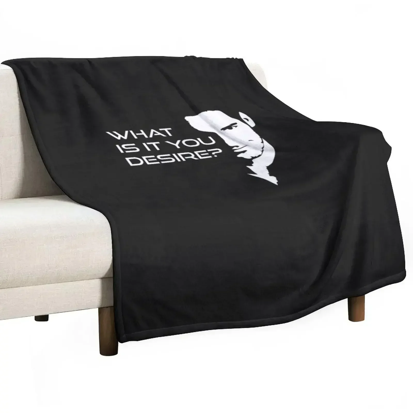 

Lucifer Morningstar What is It You Desire Throw Blanket Retros Designers Blankets