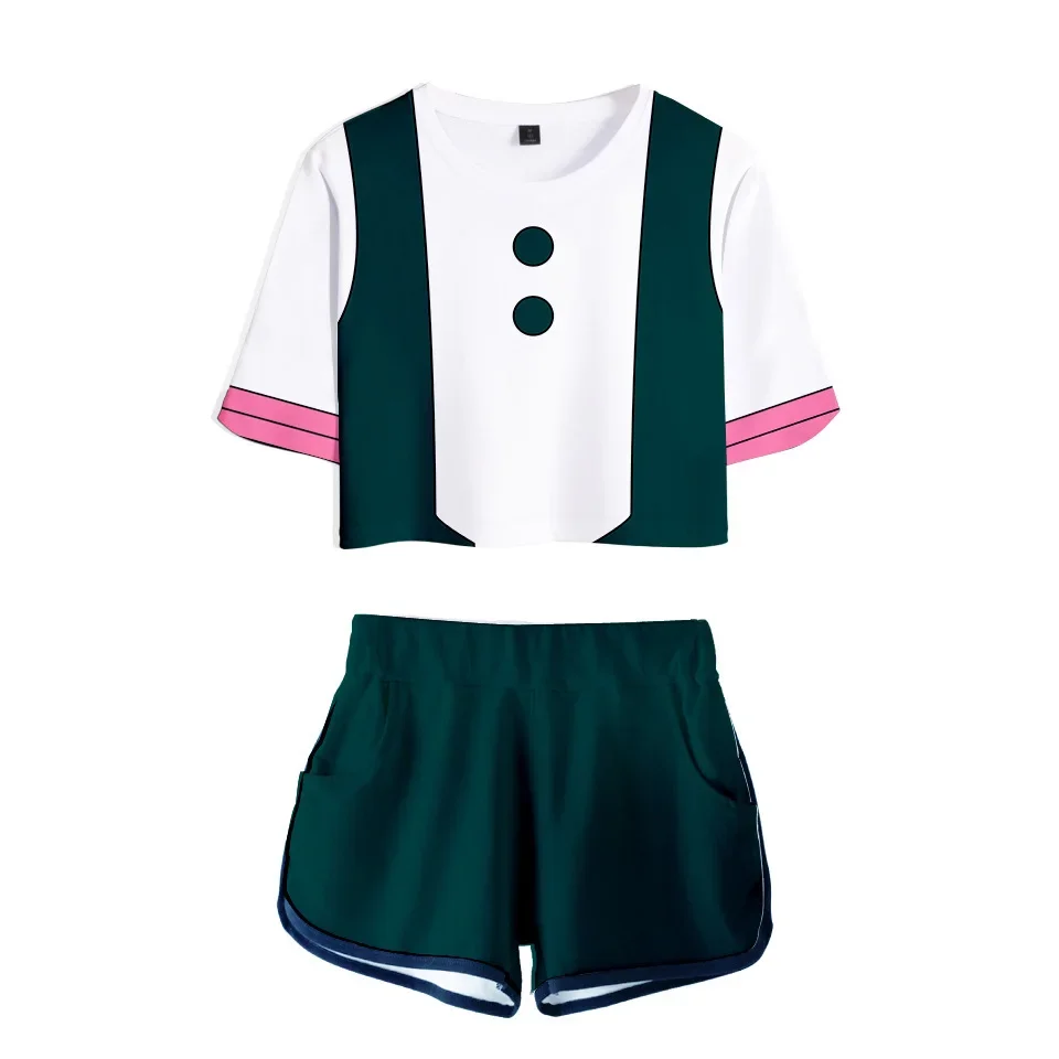 

Girl MHA My Hero Academy Cosplay Costume Ochaco Uraraka Asui Tsuyu Summer Skirt Plus Size Todoroki Shoto Bakugou Katsuki Suits