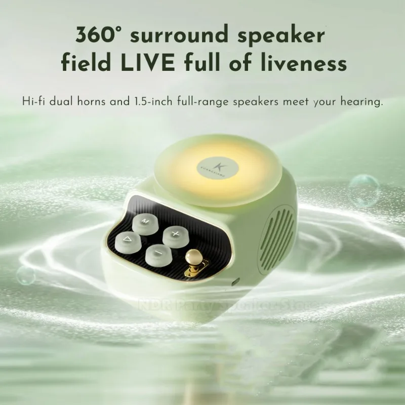 Originalidade aromaterapia nightlight bluetooth áudio desktop sem fio pequenos alto-falantes subwoofer de alta qualidade casa portátil presente