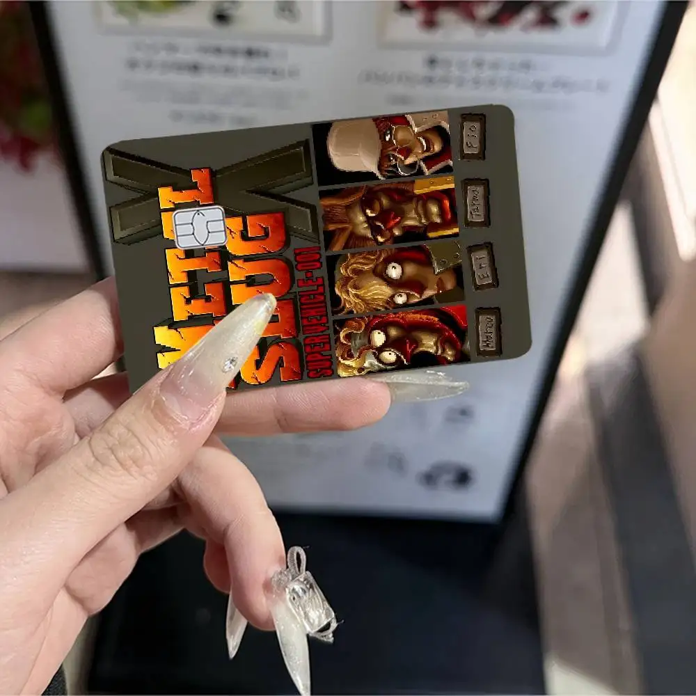 Game Metal Slug Credit Card Skin Stickers For VISA Bank Card Transportation Card Waterproof Sticker Anti-scratch Women Gift
