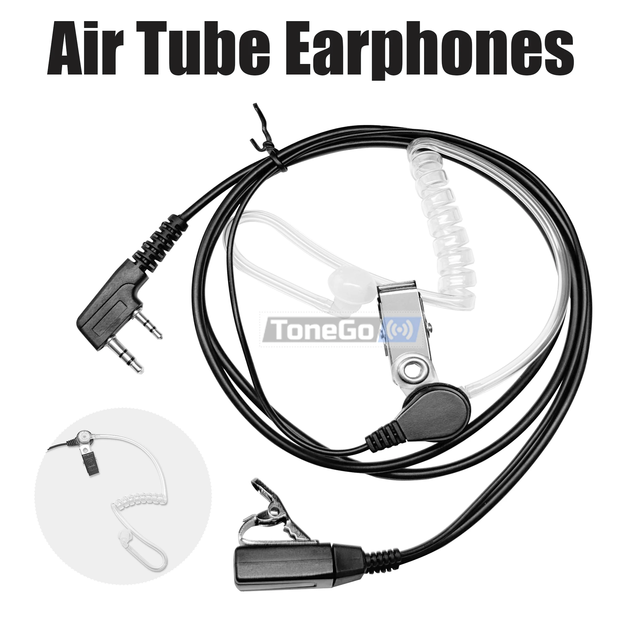 Walkie Talkie Headset DM-32 Acoustic Tube Headset Earpiece Earphone Mic For Quansheng TK11(8) Baofeng UV-32 UV-5RH Two Way Radio