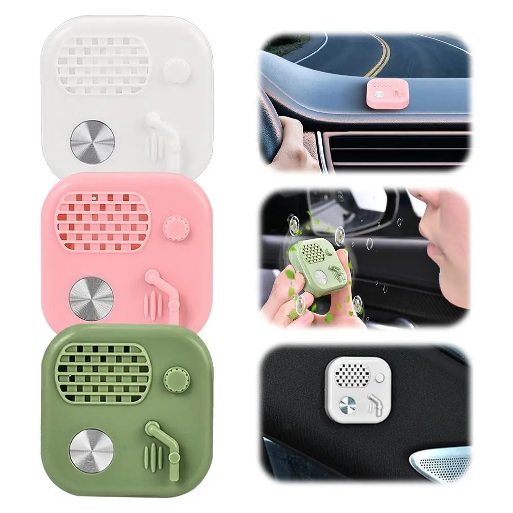 Car Air Outlet Aromatherapy Record Player Style Wind-Powered Tablet Long-Lasting Fragrance Accessories Smell Rotating SPerf B9Z8