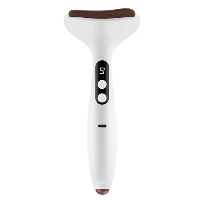 

【ESSENTIALS】Электрический массажер для лица Gua Sha с 9-уровневым нагревом и камнем Бянь для снятия отеков (для лица/шеи/глаз)