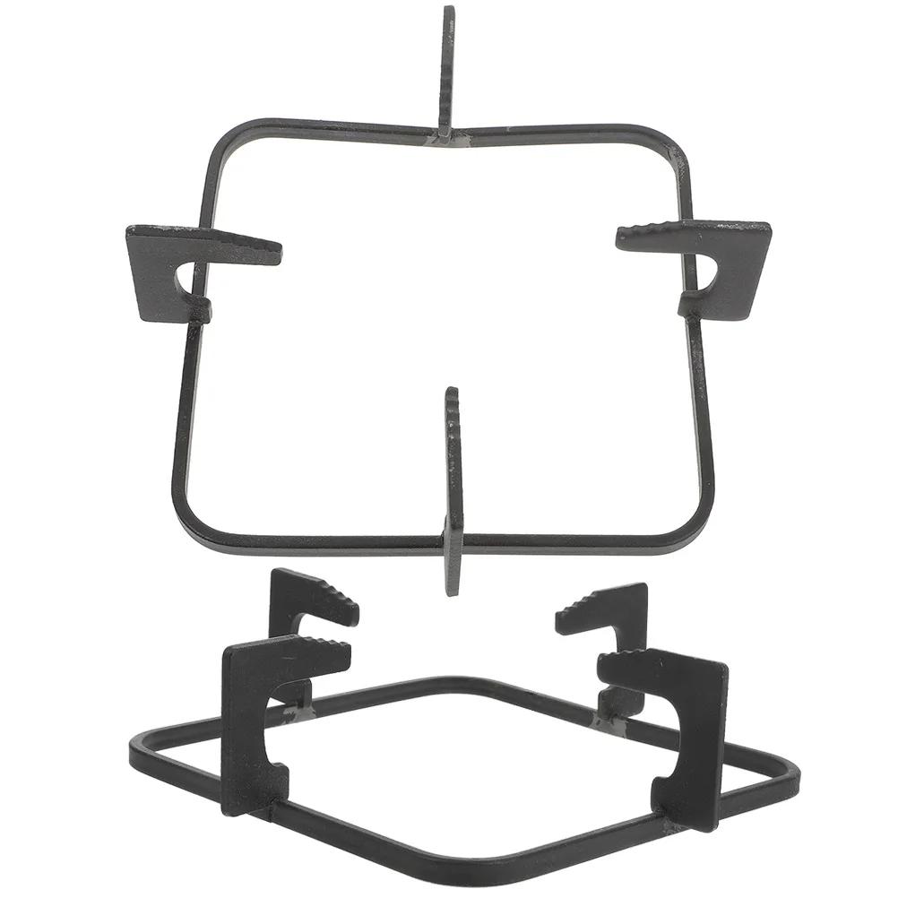 

2 Pcs Burner Rack Supply Kitchen Racket Stove Holder Anti-slip Kitchen Supply Stove Support Accessories