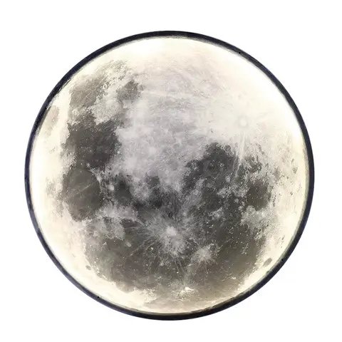 Nordic Creative Bedroom Moon Light Beauty Moon Lamp Decorative Indoor Moon LED Wall Lamp Background Ceiling Lights for Home