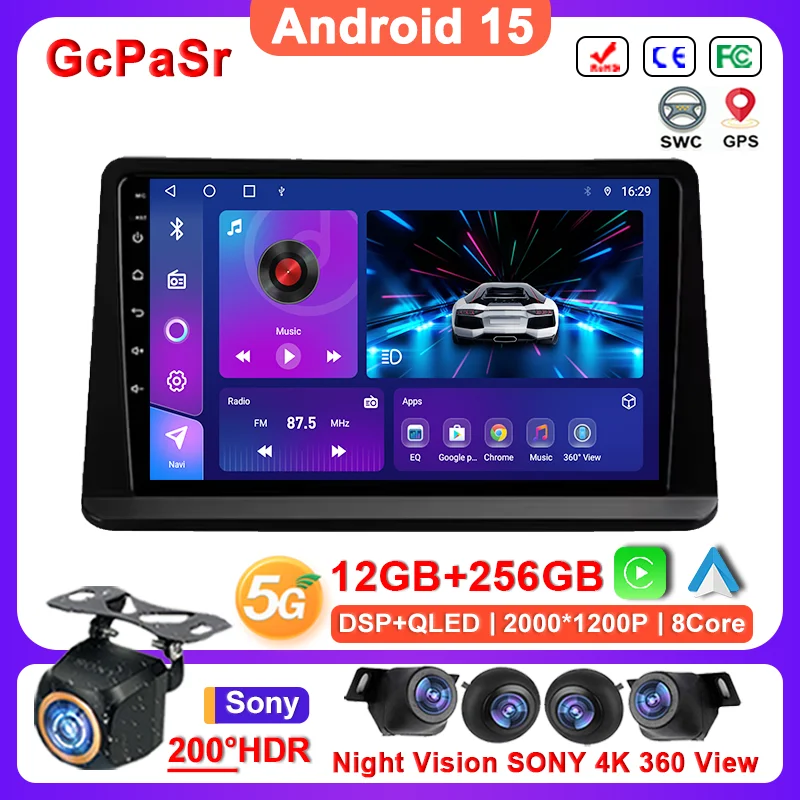 Radio de coche Android 15 para Mitsubishi Pajero 2 Montero V31 Shogun 1991 - 2012 2 Din Multimedia navegación GPS estéreo Carplay Auto