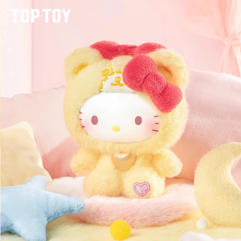 TOPTOY كيتي تيدي منامة سلسلة الفينيل أفخم صندوق أعمى لطيف دمية حلية الحب قلادة ظهره ديكو عيد الحب هدية غامضة