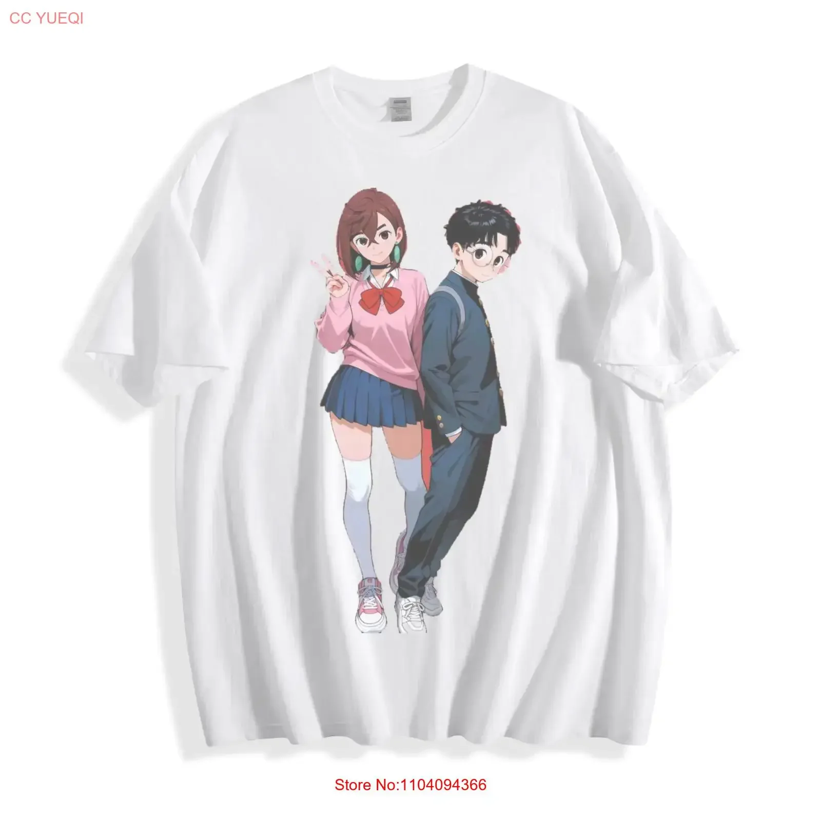 Dan Da Cosmic Okarun T Shirt Anime  vintage Washed Slightly Casual streetwear fashion Soft Unisex Breathable Versatile Stylish